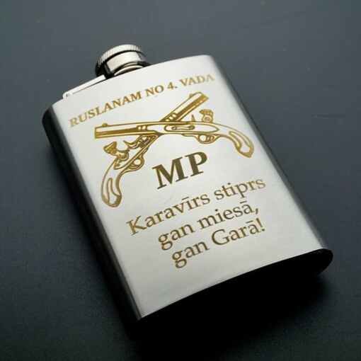 Blašķe ar gravējumu 100 ml