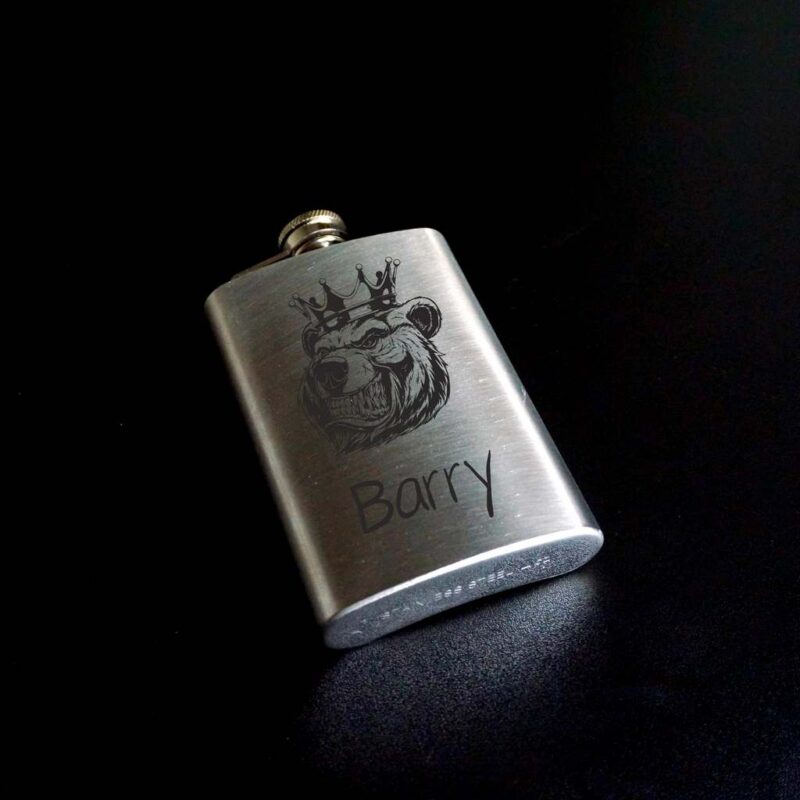 Фляжка GLEN с гравировкой 120 мл. Фляжка GLEN с гравировкой 120 мл.