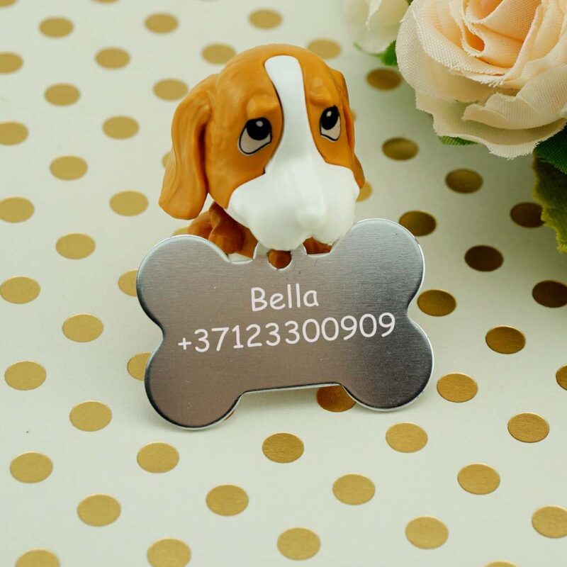 Dzīvnieku žetons ar gravējumu Silver III