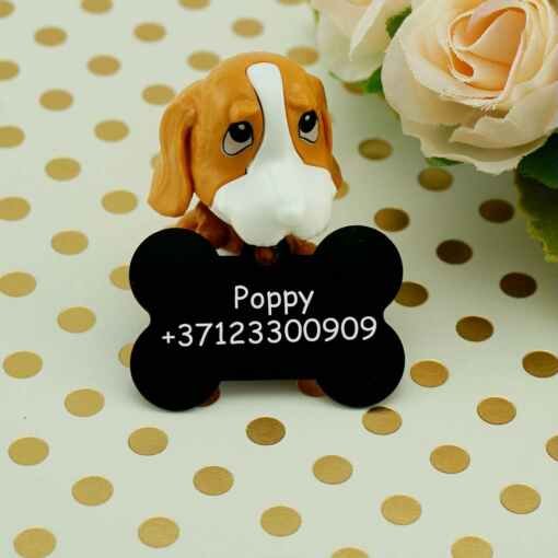 Dzīvnieku žetons ar gravējumu Black III