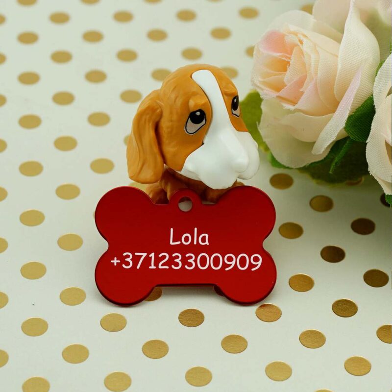 Dzīvnieku žetons ar gravējumu Red III