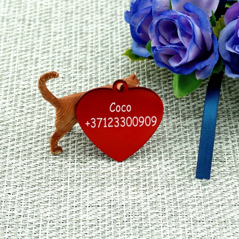 Dzīvnieku žetons ar gravējumu Red II