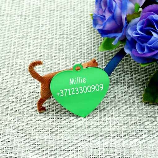 Dzīvnieku žetons ar gravējumu Green II