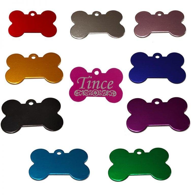 Dzīvnieku žetons ar gravējumu Pink III