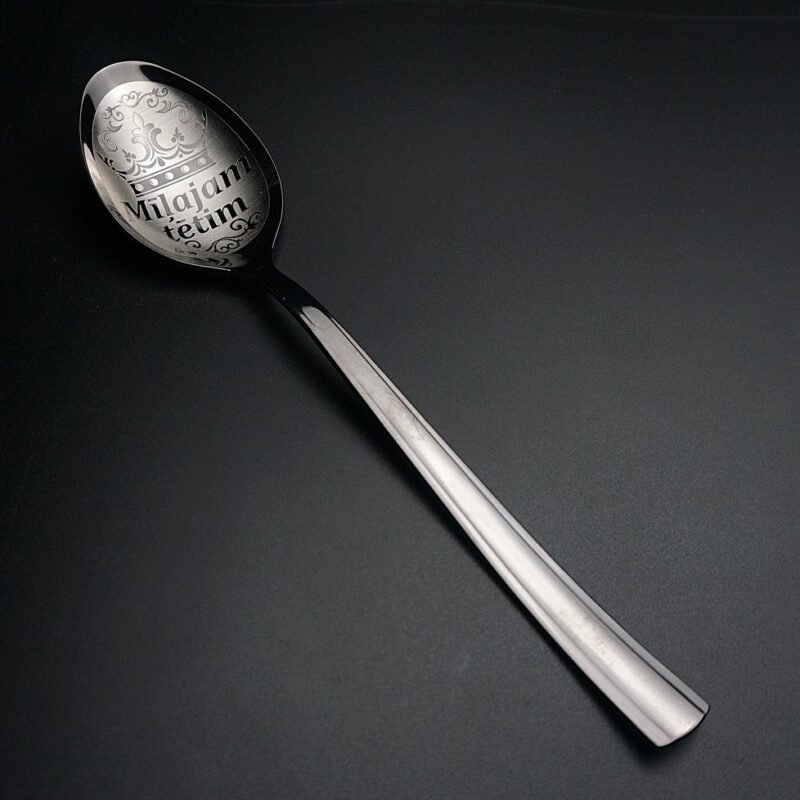 Десертная ложка «180+ рисунков» Black