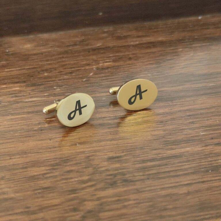 Aproču pogas "Gold" ar gravējumu