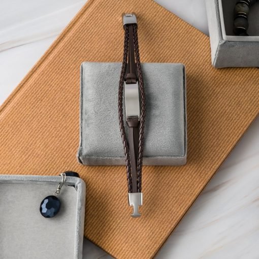 Браслет "Model A" Brown&Silver