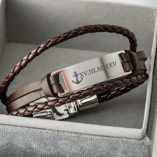 Браслет "Model A" Brown&Silver