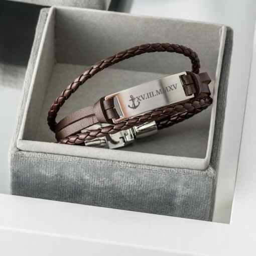 Браслет "Model A" Brown&Silver