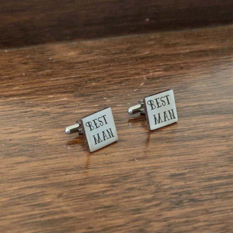 Aproču pogas "SQ Silver" ar gravējumu