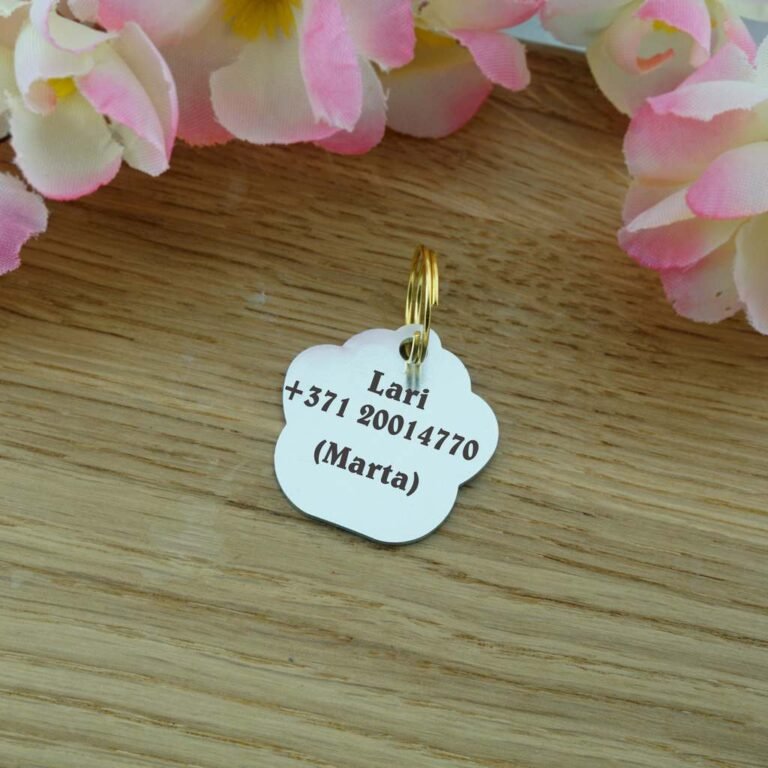 Dzīvnieku žetons ar gravējumu Silver IV