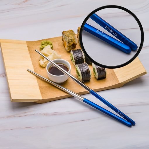 Суши палочки с гравировкой Blue Суши палочки с гравировкой Blue