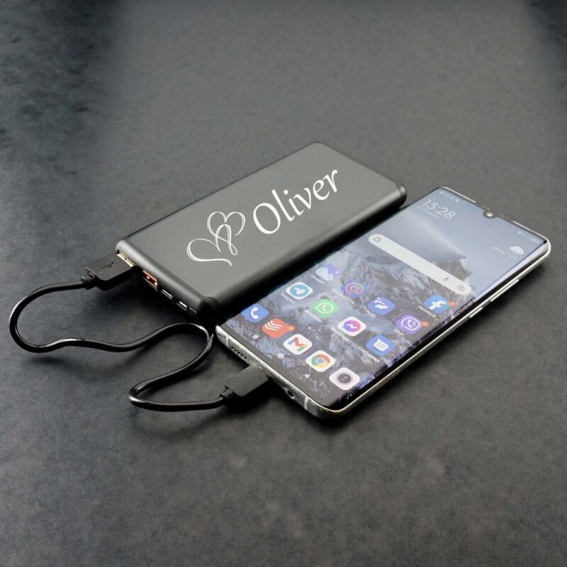 Wireless power bank 10000 mAh Black