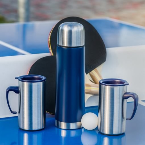 Termoss 500ml. + 2 krūzes ar gravējumu Blue Termoss 500ml. + 2 krūzes ar gravējumu Blue