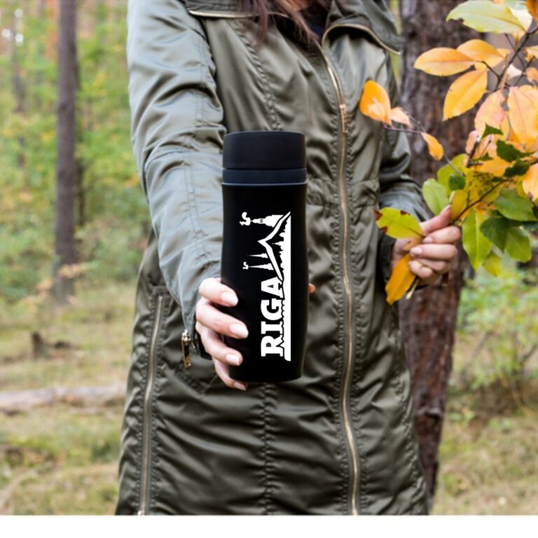 Termokrūze Air Gifts 375 ml Black "Rīga"