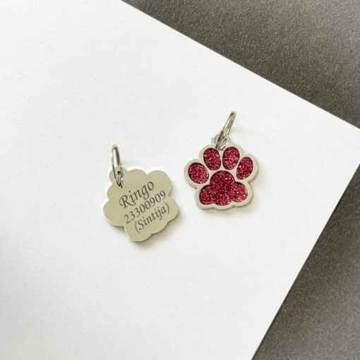 Dzīvnieku žetons Ķepa Pink