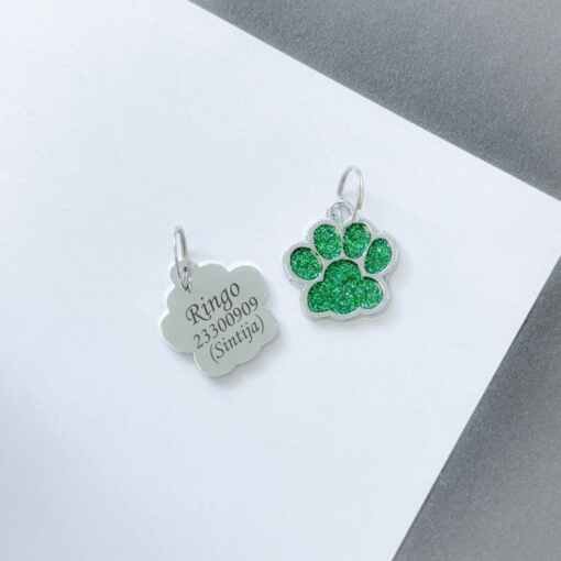 Dzīvnieku žetons Ķepa Green