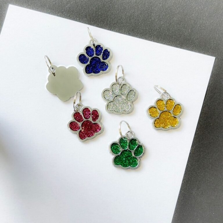 Жетон для животных Лапка Silver