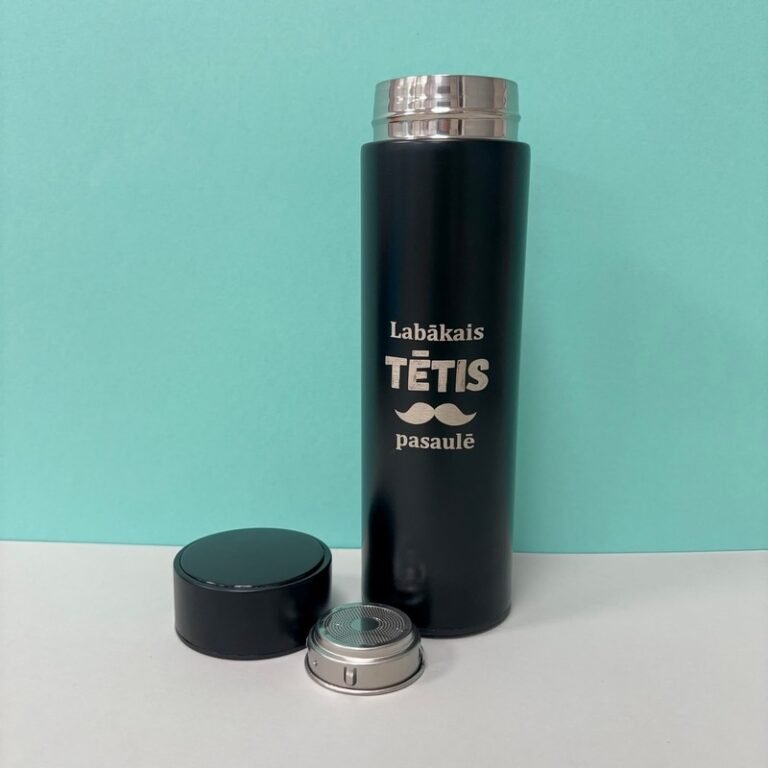 Термос 480мл с термометром "Лучший Папа в мире" Термос 480мл с термометром "Лучший Папа в мире"