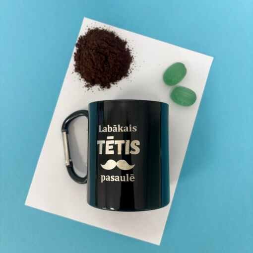 Krūze ar karabīni "Labākais Tētis pasaulē" 280ml Black