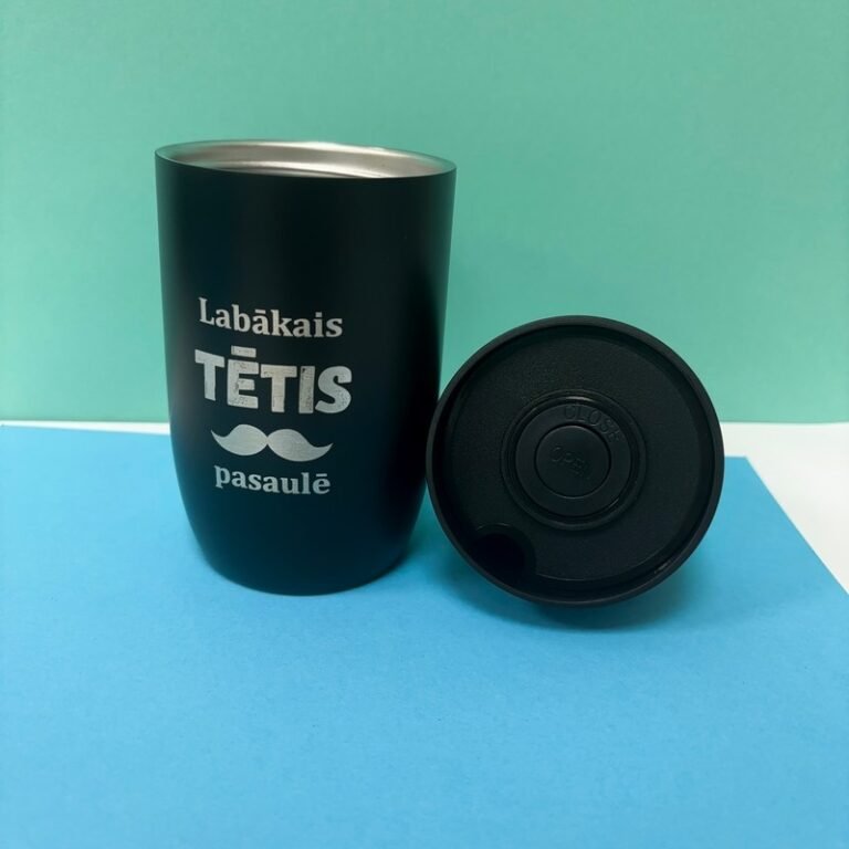 Termokrūze Air Gifts 330 ml "Labākais Tētis pasaulē" Black Termokrūze Air Gifts 330 ml "Labākais Tētis pasaulē" Black