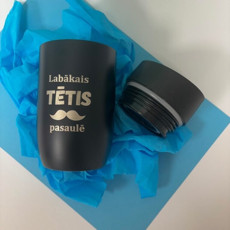 Termokrūze Air Gifts 330 ml "Labākais Tētis pasaulē" Black Termokrūze Air Gifts 330 ml "Labākais Tētis pasaulē" Black
