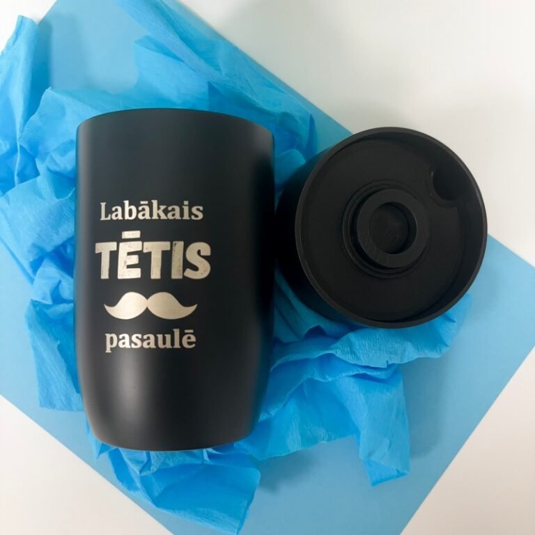 Termokrūze Air Gifts 330 ml "Labākais Tētis pasaulē" Black Termokrūze Air Gifts 330 ml "Labākais Tētis pasaulē" Black
