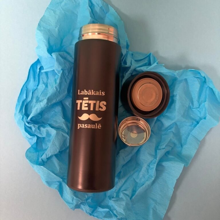 Термос 480мл с термометром "Лучший Папа в мире" Термос 480мл с термометром "Лучший Папа в мире"