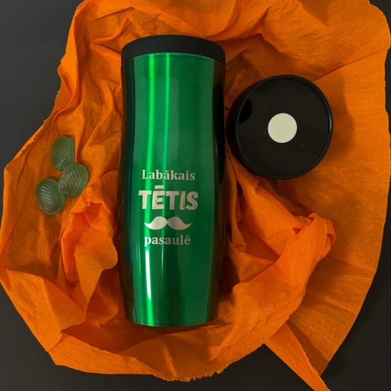 Termokrūze 375ml "Labākais Tētis pasaulē" Green Termokrūze 375ml "Labākais Tētis pasaulē" Green