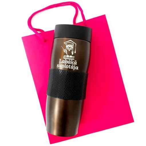 Termokrūze 375ml "Labākā skolotāja" Brown