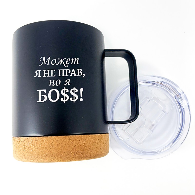 Термокружка 350 мл Black "Босс"