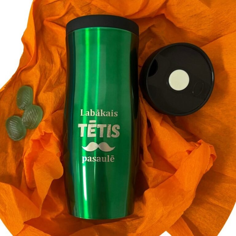 Termokrūze Air Gifts 375 ml "Labākais tētis" Green Termokrūze Air Gifts 375 ml "Labākais tētis" Green