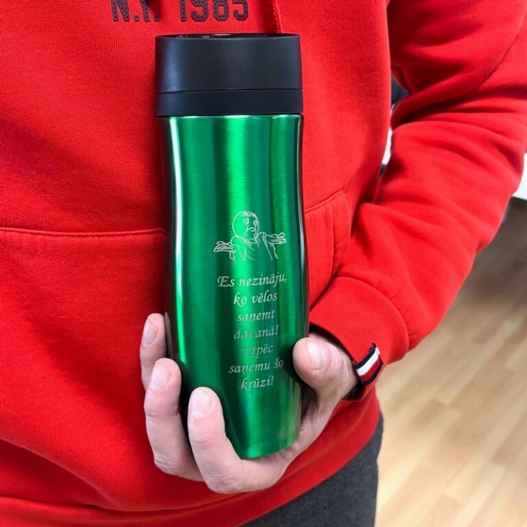Termokrūze 375 ml "Nezināju" Green Termokrūze 375 ml "Nezināju" Green